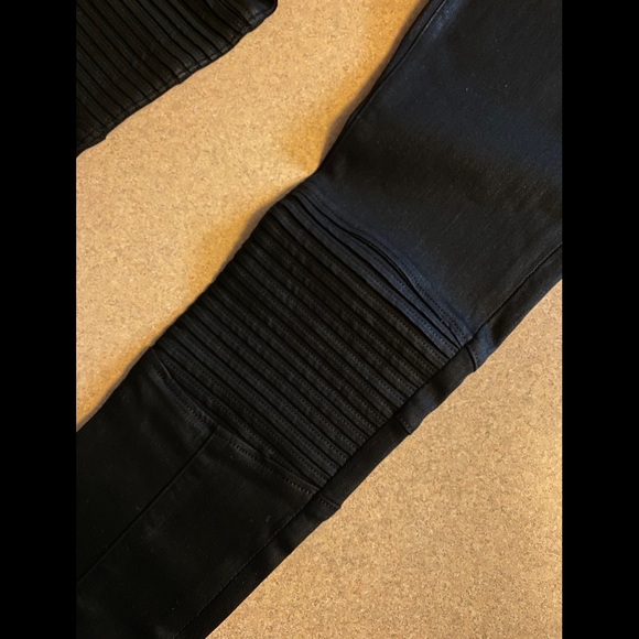 NWT Hudson Stark Nico Moto Zip Jean - Black